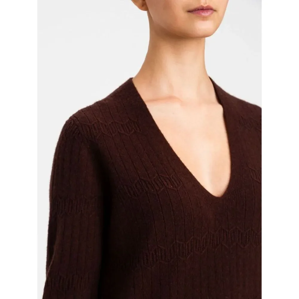 Actitude Twinset Women Actitude Twinset Pure Wool V-Neck Long-Sleeved Jumper